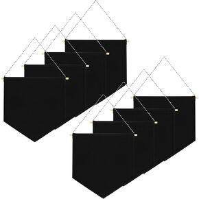8PCS Canvas Banner Blank, White Canvas Banners with Wooden Dowel, Enamel Pin Wall Display Banner for Enamel Pins Lapels Badges Buttons Patches Collection, 26 x 30cm in Saudi Arabia