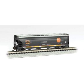 Bachmann Trains ACF 56' 4-Bay Center-Flow Hopper - KCS #286476 - N Scale, Prototypical Black in Kuwait