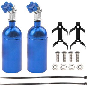 2Pack Vgoohobby Simulation Nitrogen Bottle Decoration Part Accessory Compatible with Traxxas TRX4 Axial SCX10 RC4WD Tamiya CC01 D90 90046 1/10 RC Crawler (Bue)