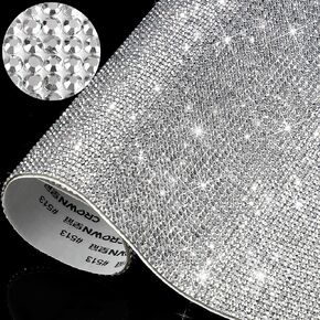 Outus 12000 Pcs Self-Adhesive Rhinestone Sheets Gem,White in Saudi Arabia