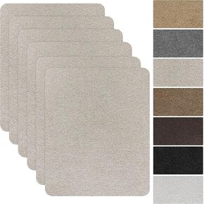 Azobur Sofa Fabric Repair Patch, 6 Piece Microfiber Patches, Self Adhesive Fabric Sofa Patch Repair Fabric, Luxurious Look, Quick Fix Sofa.(Gray)