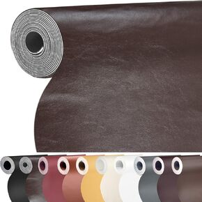 Leather Repair Patch 17X79 inch Large Self-Adhesive Leather Repair Tape Kit, Reupholster Leather Patches for Furniture Couch Chairs Car Seat (Black, 17x79 inch) in Saudi Arabia