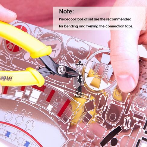 Piececool DIY Tools Set for Metal Earth Model Kits, 2pcs/Set Professional Clipper and Needle Nose Pliers for Metal Puzzles Assembling Cutting and Bending Tools Kit in Saudi Arabia