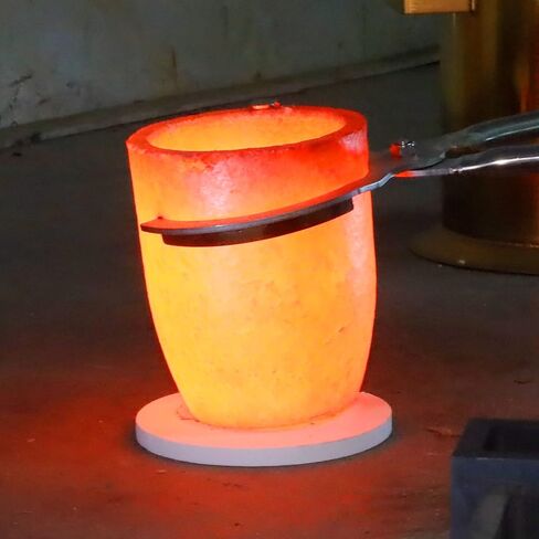 CANALHOUT Silicon Carbide Graphite Crucibles,Crucibles for Melting Metal,Withstand The High Temperature 1800℃(3272°F),Melting Casting Refining Aluminum Gold Silver Copper (6KG No.6) in Kuwait