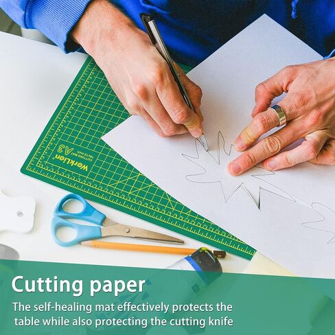 WORKLION 24" x 36" Large Self Healing PVC Cutting Mat, Double Sided, Gridded Rotary Cutting Board for Craft, Fabric, Quilting, Sewing, Scrapbooking - Art Project… in Kuwait