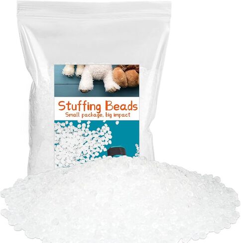 Mnuizu 300g/10.5oz Stuffing Beads, Poly Beads for Stuffing, Elastic Transparent Fill Beads for Stuffing Animals,Knitted Dolls, Bean Bags Filled Beads DIY Crafts in Kuwait