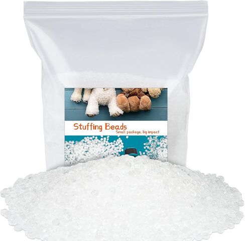 Mnuizu 300g/10.5oz Stuffing Beads, Poly Beads for Stuffing, Elastic Transparent Fill Beads for Stuffing Animals,Knitted Dolls, Bean Bags Filled Beads DIY Crafts in Kuwait
