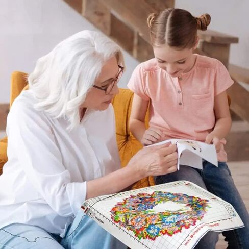 VIGEGU Cross Stitch Kits, Cross Stitch Kits for Adults Beginners,Full Range of Cross-Stitch Kits Needlecrafts Embroidery Kits Animal Patterns for Home Wall Decor 11.8x15.7inch in Kuwait