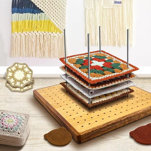 لوحة حظر كروشيه مع دبابيس وأوتاد، سجادات حظر لـ كروشيه، حياكة ودبابيس، هدية للأم والجدة. in Kuwait