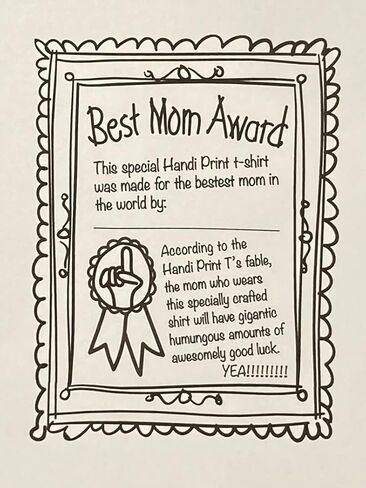 World's Best Mom T-Shirt with Paint Kit - Hand Prints for Family in Kuwait