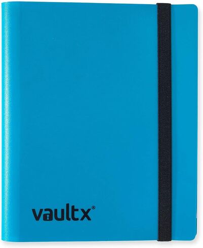Vault X Binder - مجلد ألبوم بطاقات التداول ذو 4 جيوب - مجلد جيب تحميل جانبي 160 لـ TCG (أزرق) in Kuwait