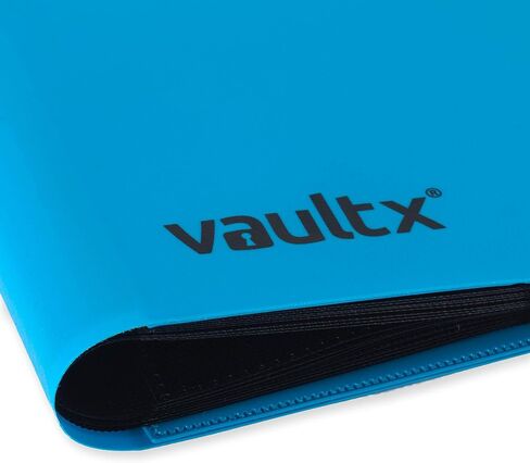 Vault X Binder - مجلد ألبوم بطاقات التداول ذو 4 جيوب - مجلد جيب تحميل جانبي 160 لـ TCG (أزرق) in Kuwait