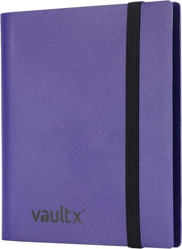 Vault X Binder - مجلد ألبوم بطاقات التداول ذو 4 جيوب - مجلد جيب تحميل جانبي 160 لـ TCG (أزرق) in Kuwait