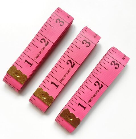 3 Pack Tape Measure Body Measuring Tape, Soft Measuring Tape for Body Weight Loss Sewing Cloth Measurement, 60 Inch Double Scale Tailor Ruler for Medical Measurement Nursing Craft (Yellow) in Kuwait