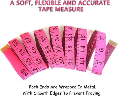 3 Pack Tape Measure Body Measuring Tape, Soft Measuring Tape for Body Weight Loss Sewing Cloth Measurement, 60 Inch Double Scale Tailor Ruler for Medical Measurement Nursing Craft (Yellow) in Kuwait