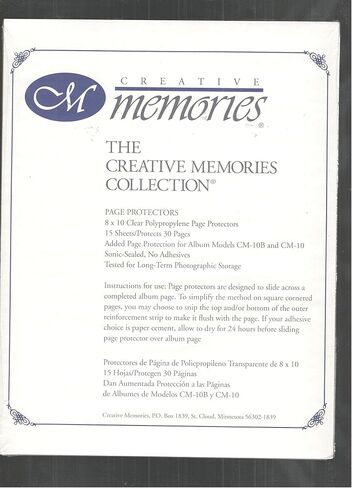 واقيات صفحات Creative Memories مقاس 8 × 10 من مادة البولي بروبيلين الشفافة in Saudi Arabia
