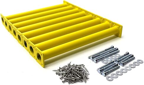 Eastern Jungle Gym Heavy-Duty Steel Monkey Bar Rungs Kit - 15-1/8" Yellow Powder-Coated Ladder Rungs, Complete with Mounting Hardware and Installation Guide, Ideal for Swing Sets & Playgrounds in Kuwait