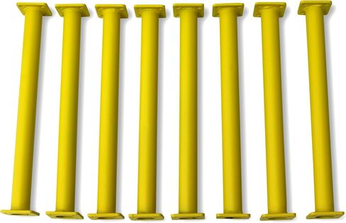 Eastern Jungle Gym Heavy-Duty Steel Monkey Bar Rungs Kit - 15-1/8" Yellow Powder-Coated Ladder Rungs, Complete with Mounting Hardware and Installation Guide, Ideal for Swing Sets & Playgrounds in Kuwait
