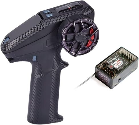 DUMBORC X6PM-350 RC Transmitter with X6DC Receiver Built-in Light Lamp System Lightweight RC Remote Control for RC Cars Truck/Crawler/Racing/Boat/Tank in Kuwait