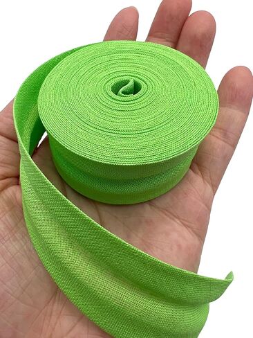 PEPPERLONELY 5 Yards 25mm (1 Inch) 100% Cotton Single Fold Bias Type Bias Binding for Sewing and Hemming Ribbon - Black in Kuwait