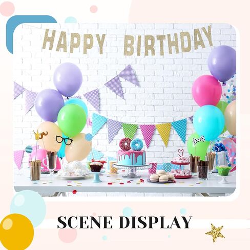 78 Pcs Make Your Own Banner Kits Large Size 6 Inch DIY Glitter Letter Pack Reuse Letters Banner Kit with White Ribbon for Birthday Wedding Shower Party Favor Wedding Wall Decor (Champaign Gold) in Kuwait
