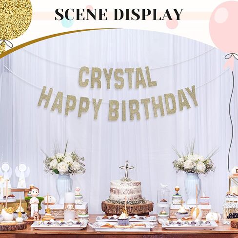 78 Pcs Make Your Own Banner Kits Large Size 6 Inch DIY Glitter Letter Pack Reuse Letters Banner Kit with White Ribbon for Birthday Wedding Shower Party Favor Wedding Wall Decor (Champaign Gold) in Kuwait