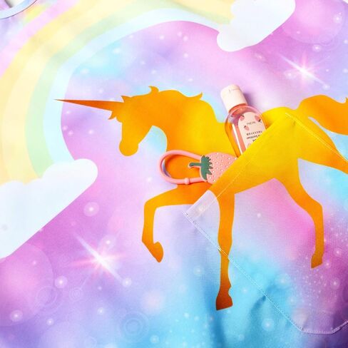 مريلة فنية للأطفال من Fiodrimy Kids Art Smock Unicorn، مريلة طلاء مقاومة للماء للفتيات والأولاد بأكمام طويلة مع جيب للأطفال من سن 8 إلى 12 عامًا، مقاس كبير in Saudi Arabia