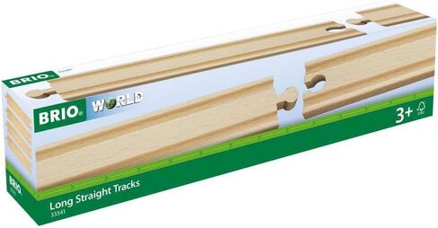 BRIO World 33341 - Long Straight Tracks - 4 Piece Wooden Train Tracks for Kids Ages 3 and Up in Saudi Arabia