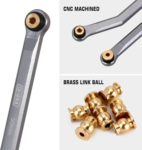 INJORA Aluminum 4 Link Set for SCX24 C10 JLU Bronco Base Camp 4Runner, GL in Saudi Arabia