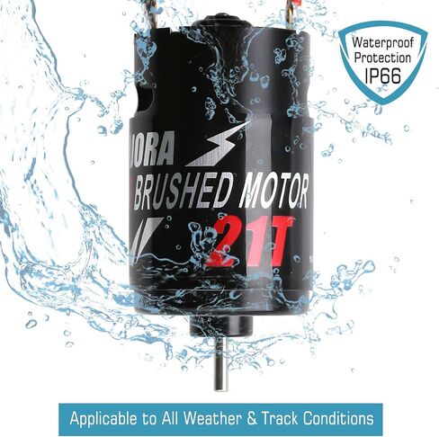 INJORA RC Motor 550 نحى مقاوم للماء لـ 1:10 RC الزاحف المحوري SCX10 AXI03007 JL 90046 TRX4 TRX6 RC قارب السيارة (35T) in Kuwait