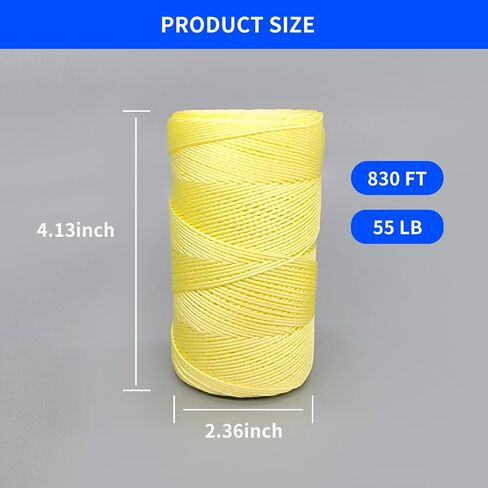 Simxkai 4-Strand Nylon Line بطول 830 قدمًا، خط طائرة ورقية قوي ومتين، سلسلة ميسون، أدوات البستنة المثالية in Kuwait