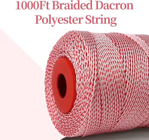 Simxkai 4-Strand Nylon Line بطول 830 قدمًا، خط طائرة ورقية قوي ومتين، سلسلة ميسون، أدوات البستنة المثالية in Kuwait