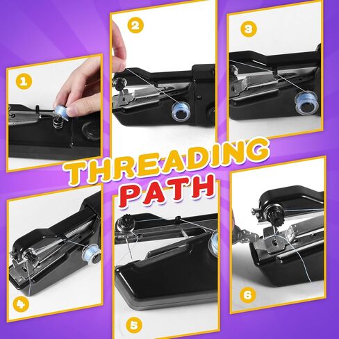 User-Friendly Cordless Handheld Sewing Machine for Beginners, Mini Sewing Machine with Accessories Kit, Portable Sewing Machine for A Variety of Fabrics, Clothes Repair Easy A Must-Have for Home DIY in Kuwait