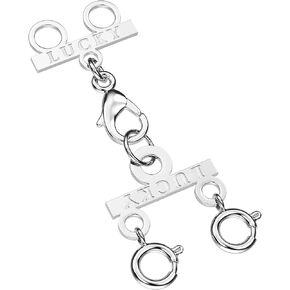 Necklace Layering Clasps Gold and Silver Multi Strand Clasps,Necklace Connectors for Multiple Necklaces Seperator Clasps for Layered Look