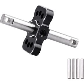 Aluminum Differential Locker Spool Diff Case Mounts for 1/10 2WD Traxxas Slash Rustler Stampede VXL Bandit Car Truck Replacement (Black)