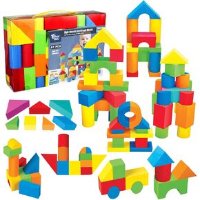 Pairez Toys Foam Building Blocks for Toddlers 2-4, 41PCS EVA Soft Blocks in Saudi Arabia