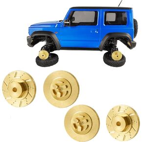 محولات محور سداسية نحاسية من Zolikar RC مع قرص فرامل لمقياس 1/18 كيوشو ميني Z 4x4 جيمي