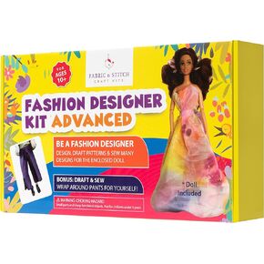 مجموعات مصممي الأزياء للبنات. اقمشة بثنيات وربط من بيج تو ادف، انماط استخدام، انماط مسودة واعادة تصميم، تعلم الخياطة للحصول على دمية جميلة. بنطلون/شورت ملتف من بلس ديزاين اند سو لنفسك in Kuwait