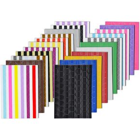 VIPbuy 2244 Count Photo Mounting Corner Stickers Self Adhesive for Scrapbooking Photo Album Diary DIY Craft, 22 Sheets (Black & Clear)