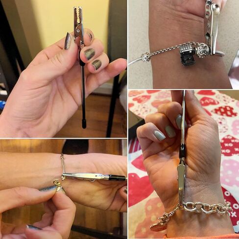 3 Pcs Bracelet Tool Jewelry Helper Hands Bracelet Helper Jewelry Clasp Helper Fastening and Hooking Equipment for Necklace Bracelet Watch Clasps Zippers Crafts Adjustment (Gold, Silver, Rose Gold) in Kuwait