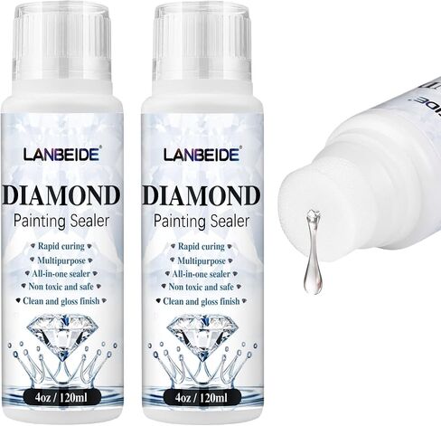 LANBEIDE Diamond Painting Sealer 120ML with Sponge Applicator in Kuwait
