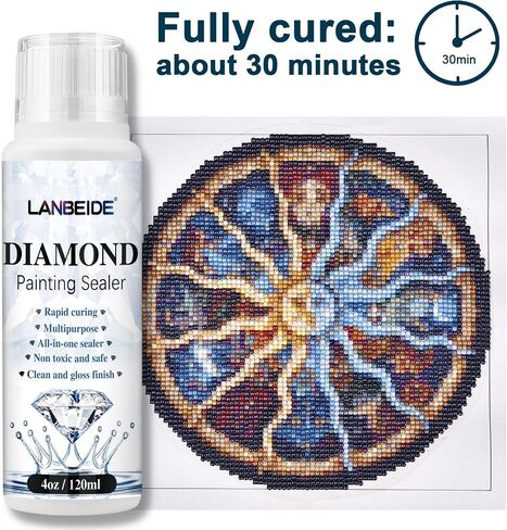 LANBEIDE Diamond Painting Sealer 120ML with Sponge Applicator in Kuwait