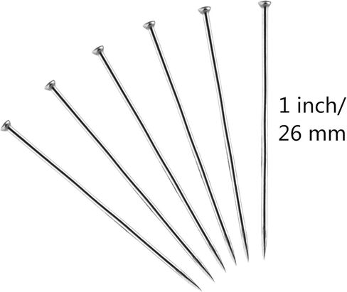 زيلور 2500 قطعة من دبابيس الراس 26 ملم من الساتان الناعم من الستانلس ستيل للخياطة والحرف اليدوية والخياطة in Kuwait