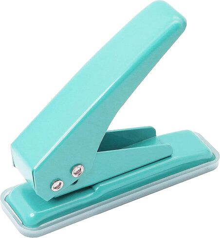 Single Hole Puncher Handheld 1/4 Inches Hole Punch, 20 Sheet Paper Punch Capacity Metal Hole Puncher with Skid-Resistant Base for Paper, Chipboard, Art Project, Purple in Kuwait