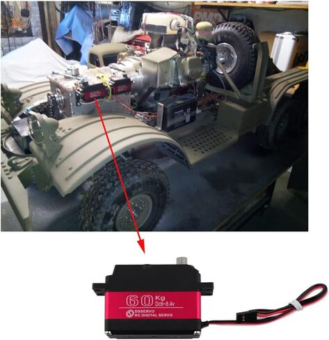 RCmall 60KG DS5160 SSG HV Digital Servo, 270 Degree Waterproof Full Metal High Torque RC Servo for 1/5 Scale HPI Baja 5B SS RC Crawler Robotic Arm Truck (1Piece) in Saudi Arabia