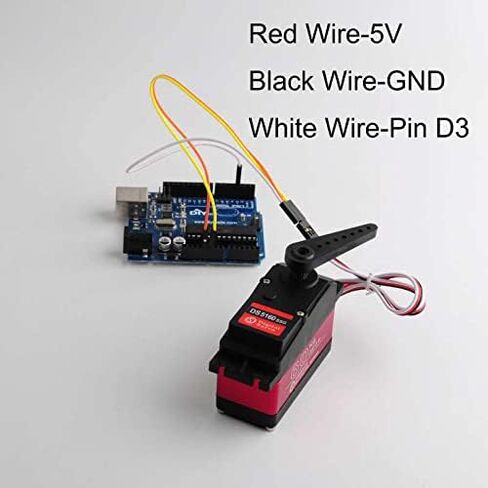 RCmall 60KG DS5160 SSG HV Digital Servo, 270 Degree Waterproof Full Metal High Torque RC Servo for 1/5 Scale HPI Baja 5B SS RC Crawler Robotic Arm Truck (1Piece) in Saudi Arabia