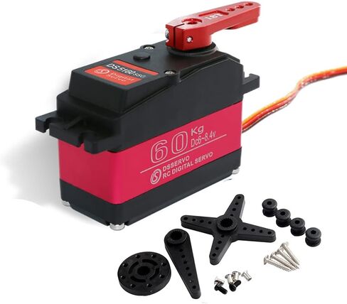 RCmall 60KG DS5160 SSG HV Digital Servo, 270 Degree Waterproof Full Metal High Torque RC Servo for 1/5 Scale HPI Baja 5B SS RC Crawler Robotic Arm Truck (1Piece) in Saudi Arabia