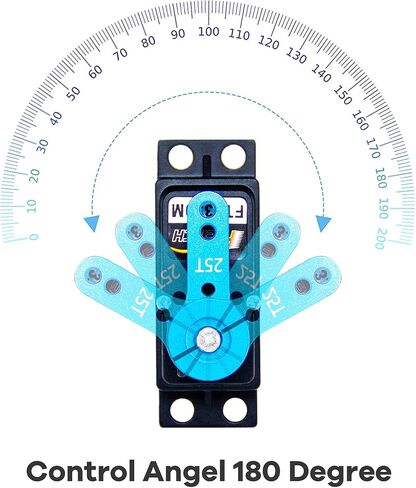 35KG Servo Motor 7.4V High Voltage Waterproof High Torque RC Servo Full Metal Gear Digital Servo, Aluminium Case, Control Angle 180° for 1/8 1/10 RC Cars, TRAXXS x4, Baja, RC4WD, GTR and More in Kuwait