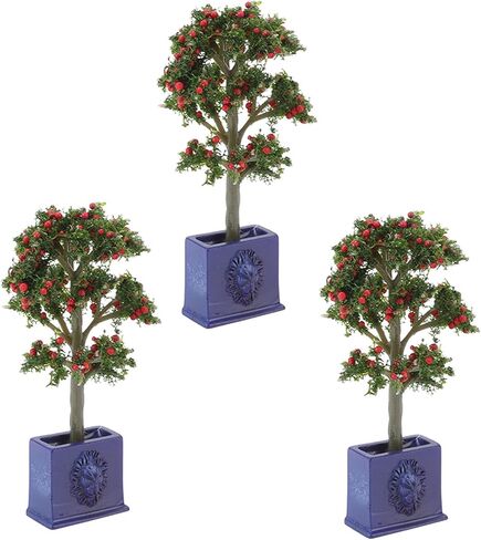 VGEBY Dollhouse Fruit Trees 3PCS Miniature Dollhouse Plants Artificial Fruit Tree Model for 1:12 Scale Dollhouse Decoration in Saudi Arabia