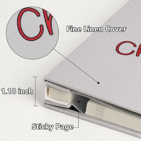 Yopih Christmas Photo Album Self Adhesive Scrapbook for 4x6, 5x7, 8x10 Pictures DIY Photo Album Book 40 Pages Christmas Gift for Family, Friends in Kuwait